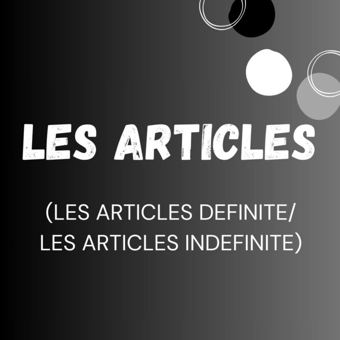 LES ARTICLES- DEFINITE ET INDEFINITE, FRENCH ARTICLES