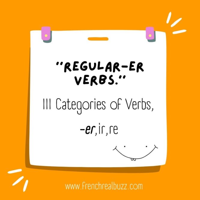 regular-er verbs of French.