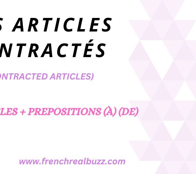 les articles contractés en français