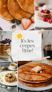 french cakes and crêpes
